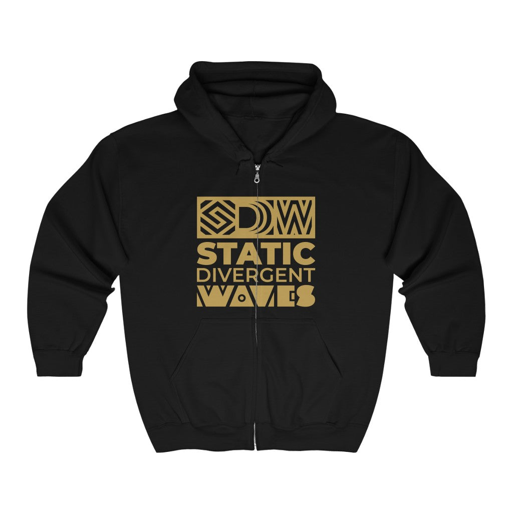 SDW Gold - Unisex Full-Zip Hooded Sweatshirt