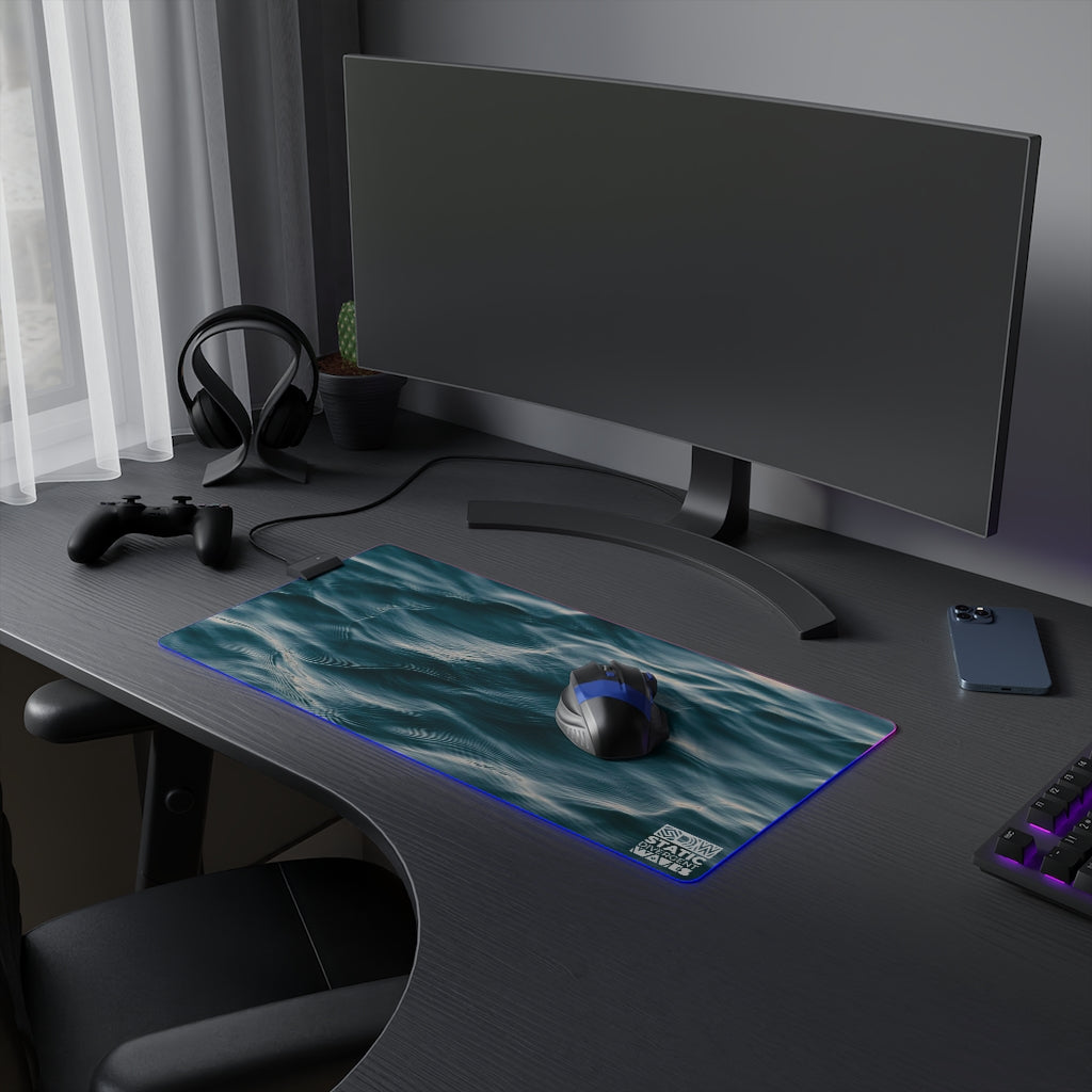 Waves LED Gaming Mouse Pad