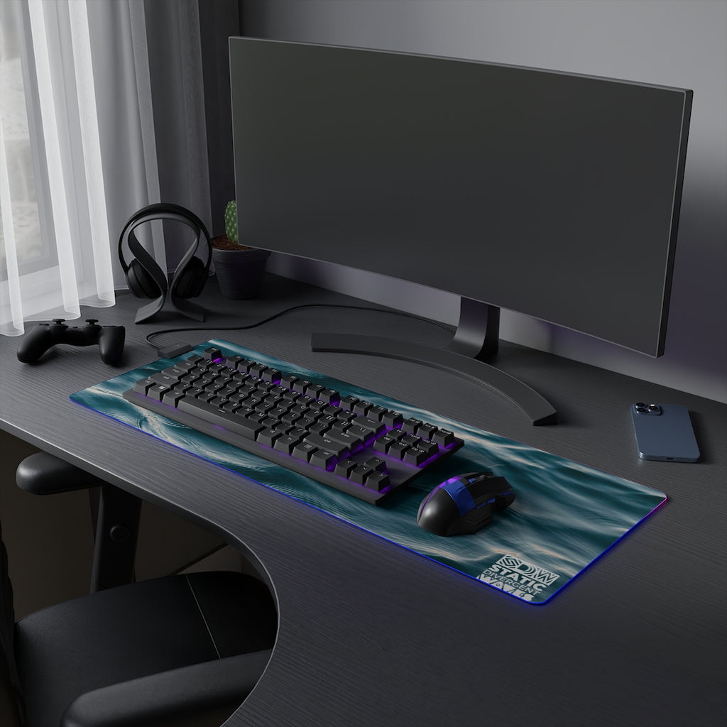 Waves LED Gaming Mouse Pad
