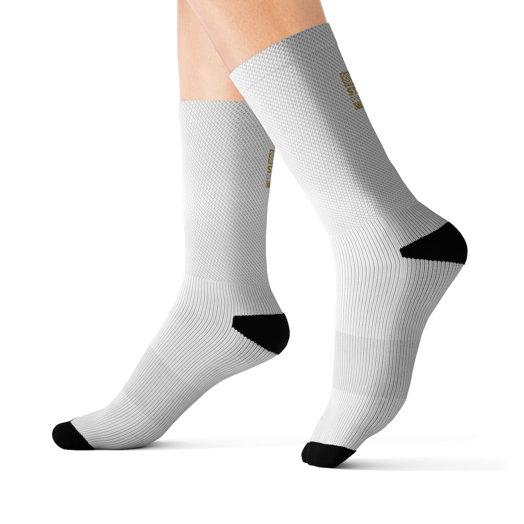 SDW Gold - Sublimation Socks (White)