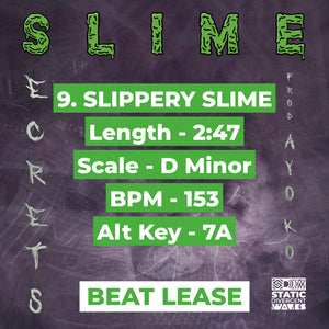 SLIPPERY SLIME Beat / Instrumental Lease (153BPM / D Minor) - Slime Secrets Beat Tape (Prod. Ayo KO)