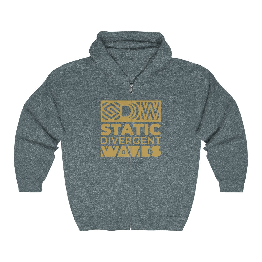 SDW Gold - Unisex Full-Zip Hooded Sweatshirt